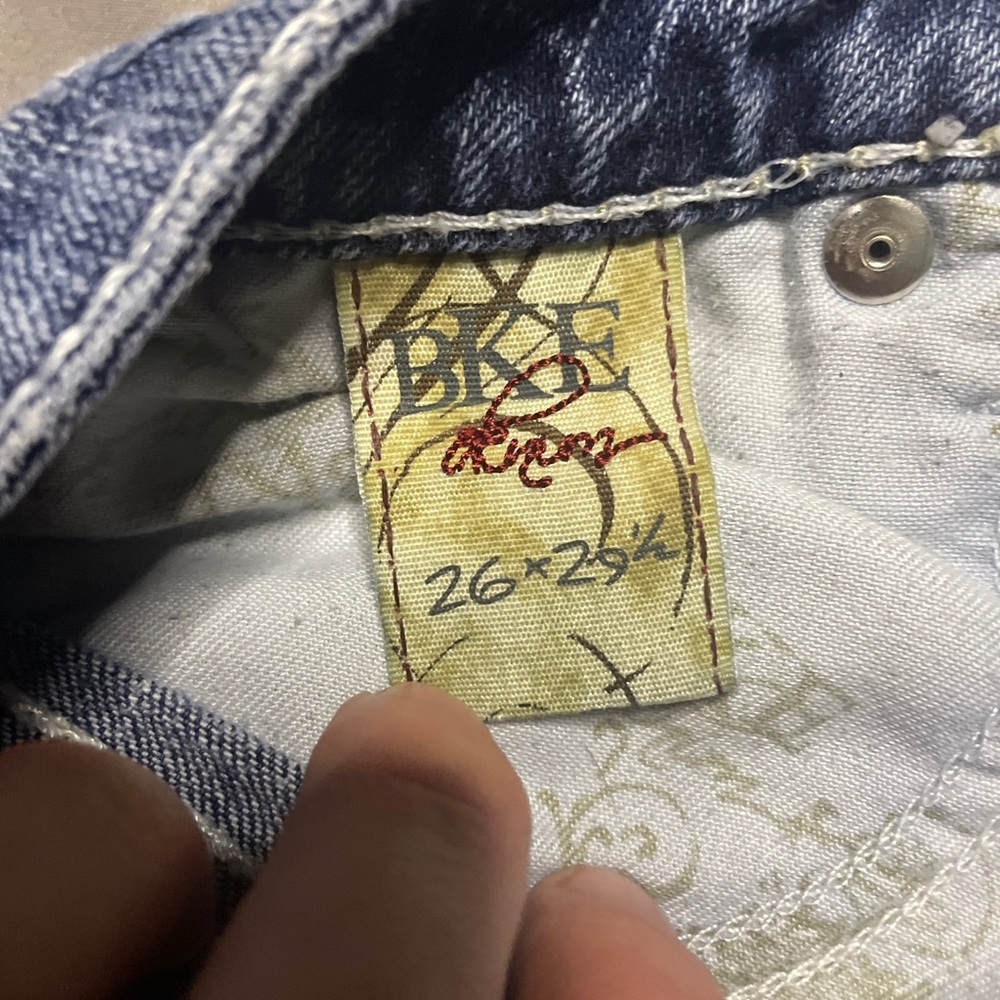 Women's Blue Distressed Jeans - Picture 5 of 5